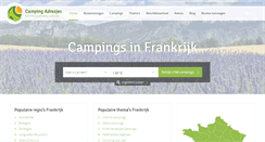 Desktop Screenshot of campingfrankrijk.eu